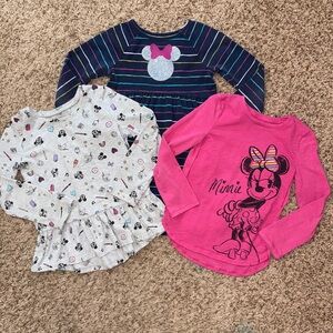 5t bundle of 3 girls Disney x Jumping Beans Minnie Mouse clothing.